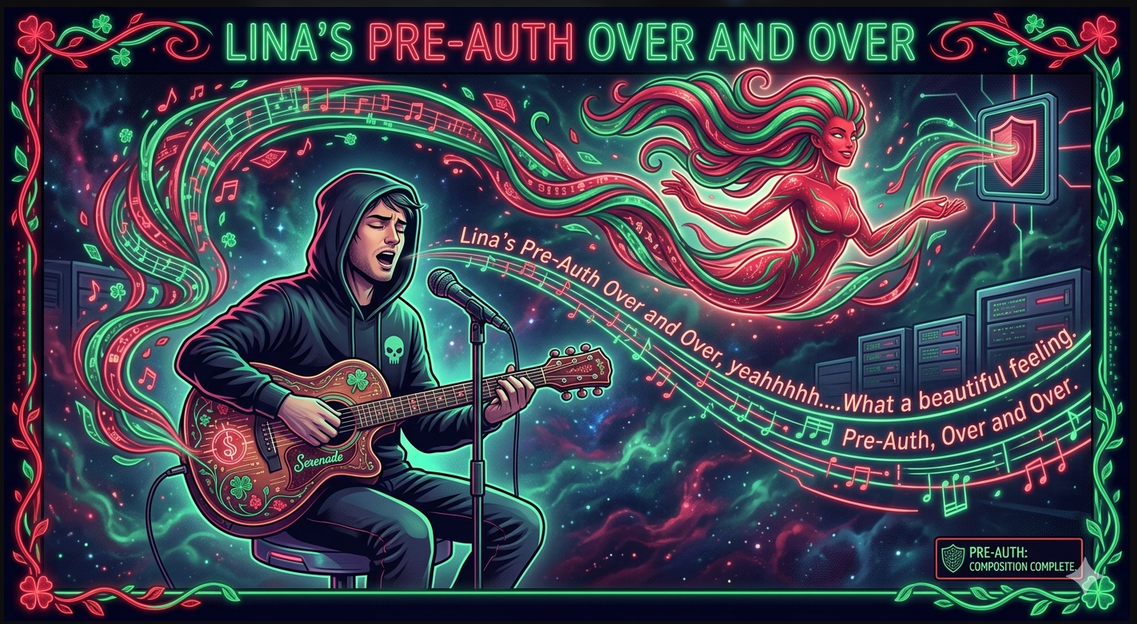 Crimson and Clover: Lina’s Pre-Auth Over and Over, yeahhhhh….What a beautiful feeling. Pre-Auth, Over and Over