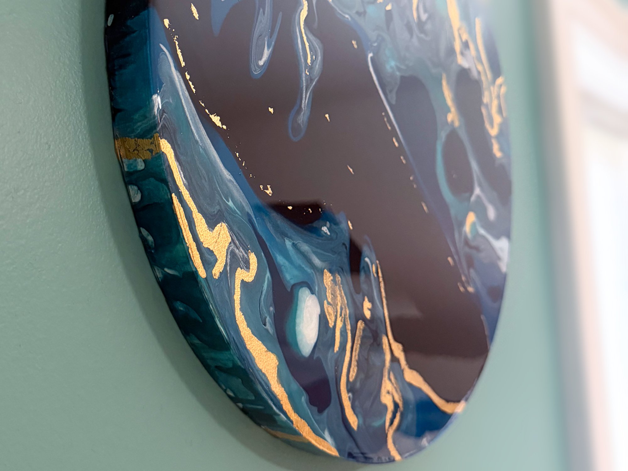 Close-up detail of texture of After Dark by Samantha Paris Estes.