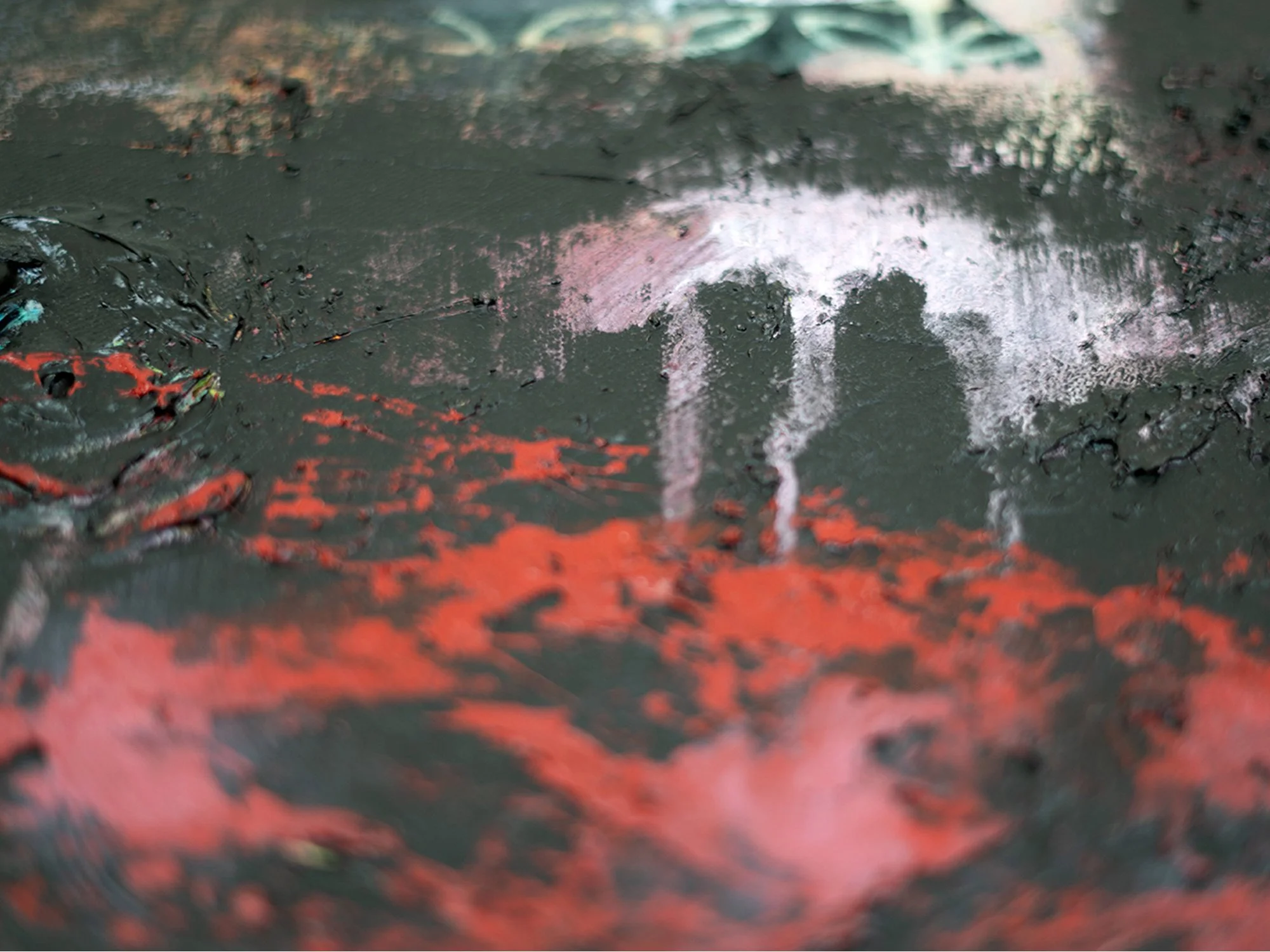 Close-up detail of texture in Street Smart by Samantha Paris Estes.