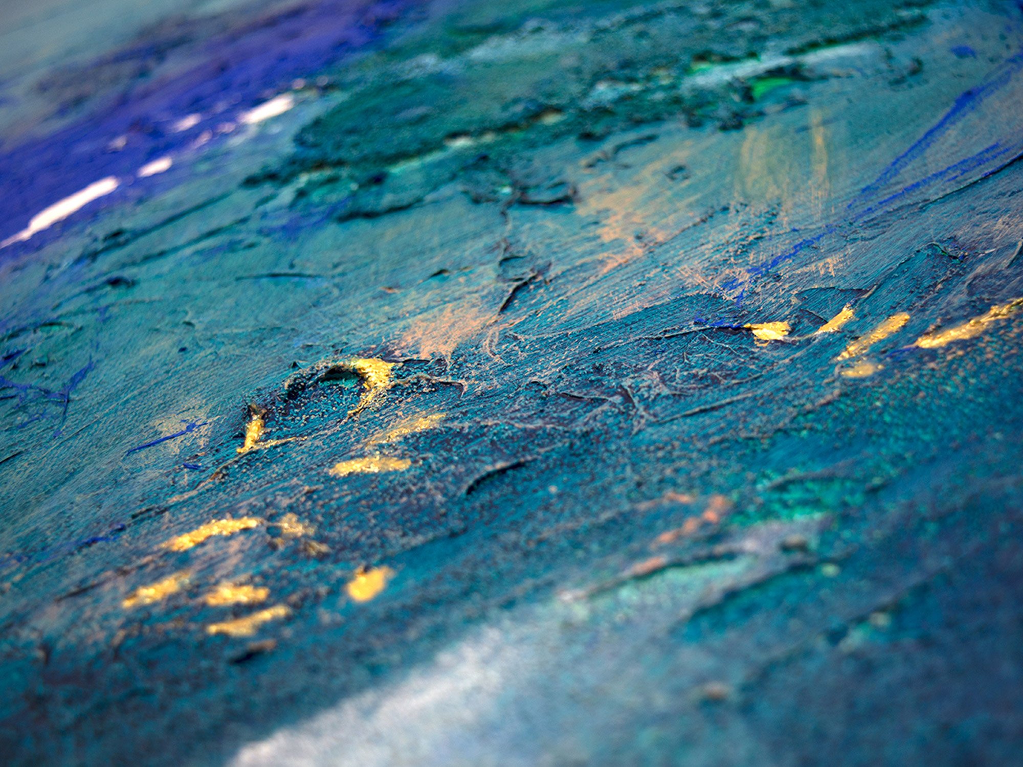 Close-up detail of texture in Disruption with Purpose by Samantha Paris Estes.