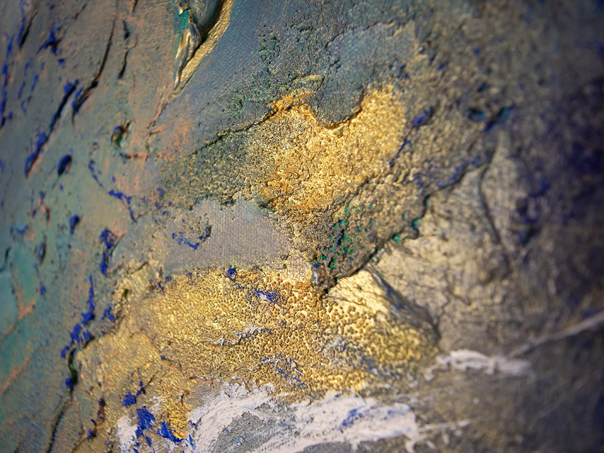 Close-up detail of texture in Disruption with Purpose by Samantha Paris Estes.