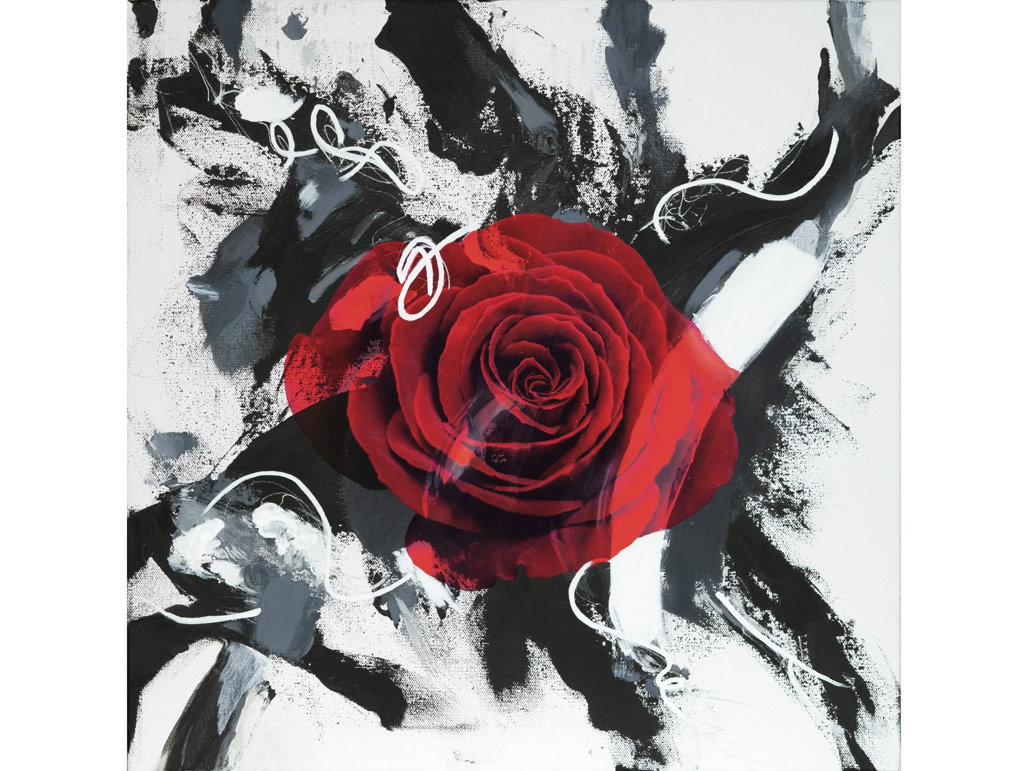 Go with the Flow 2.0 I mixed-media diptych on canvas