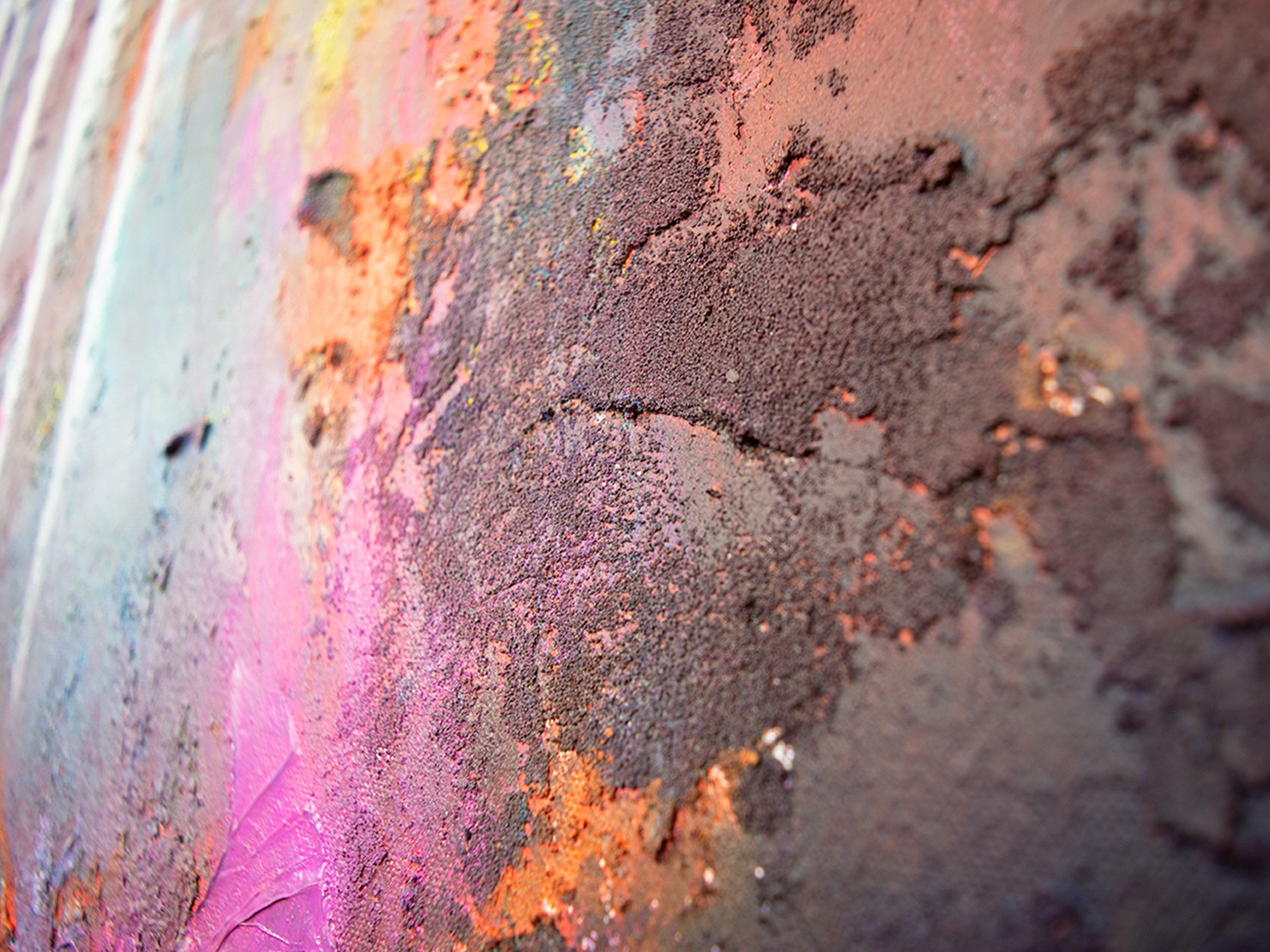 Close-up detail of texture in Dig Deep by Samantha Paris Estes.