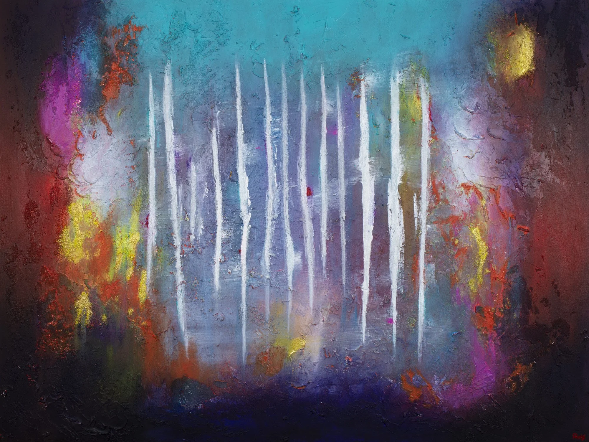 Dig Deep, mixed-media artwork by Samantha Paris Estes.