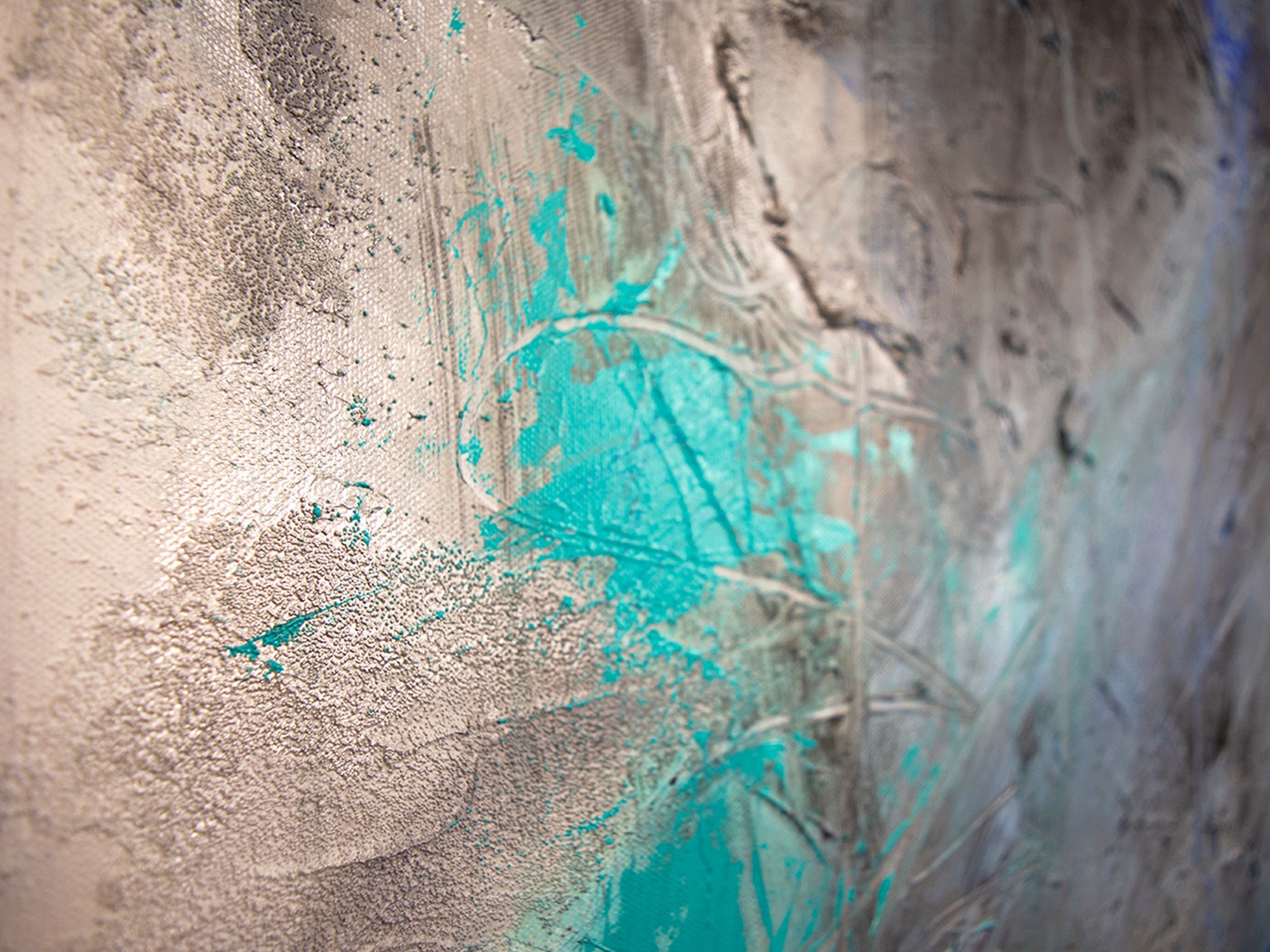 Close-up detail of texture in A Kick in the Teeth by Samantha Paris Estes