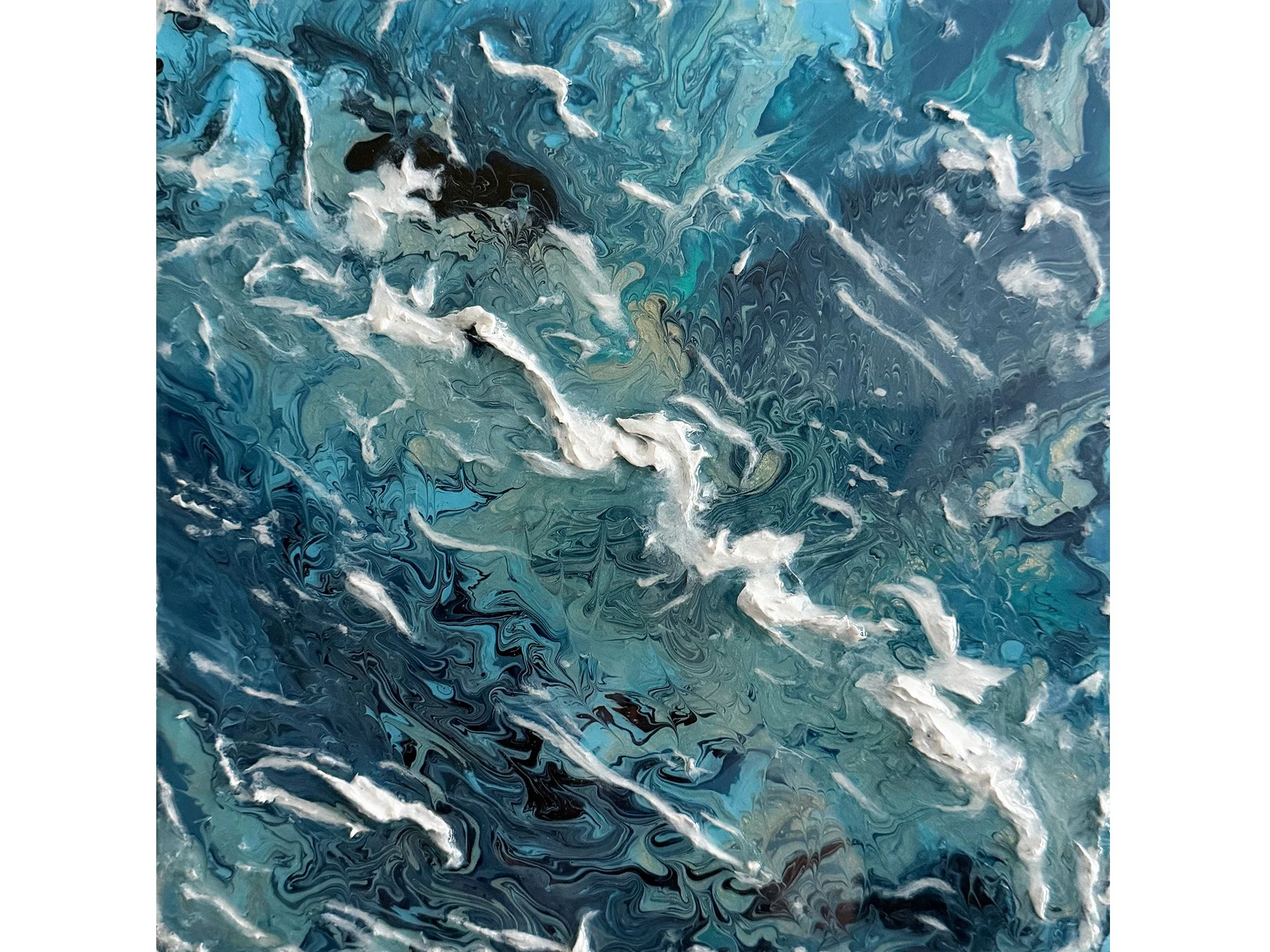 Immersed Series V15 mixed-media artwork by Samantha Paris Estes