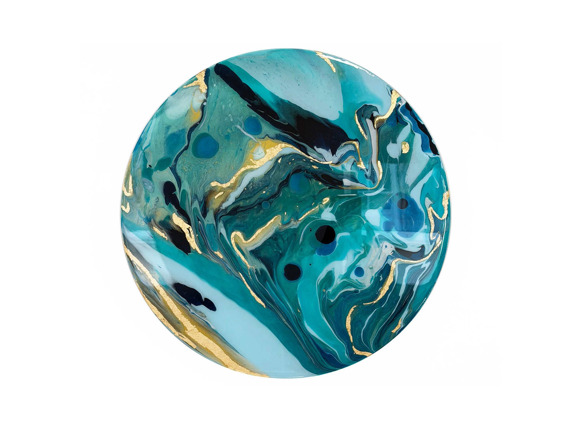 Into the Blue, mixed-media artwork by Samantha Paris Estes.