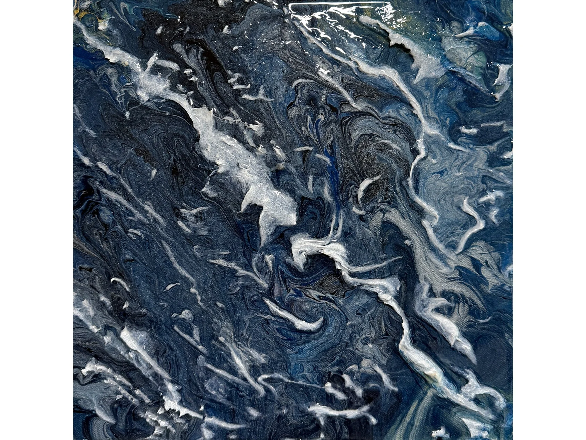 Immersed Series V13 mixed-media artwork by Samantha Paris Estes