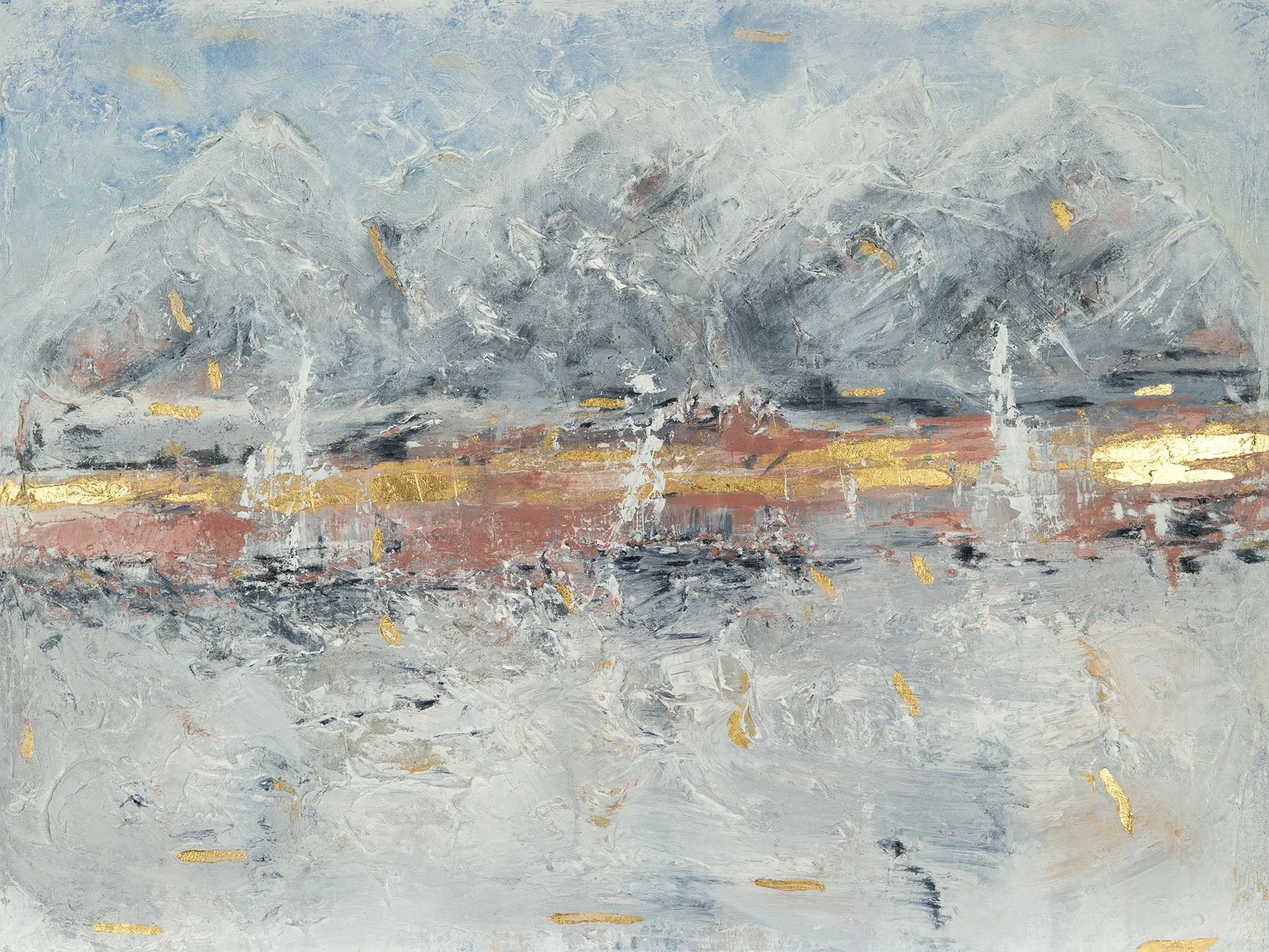 Parky City, mixed-media artwork by Samantha Paris Estes.