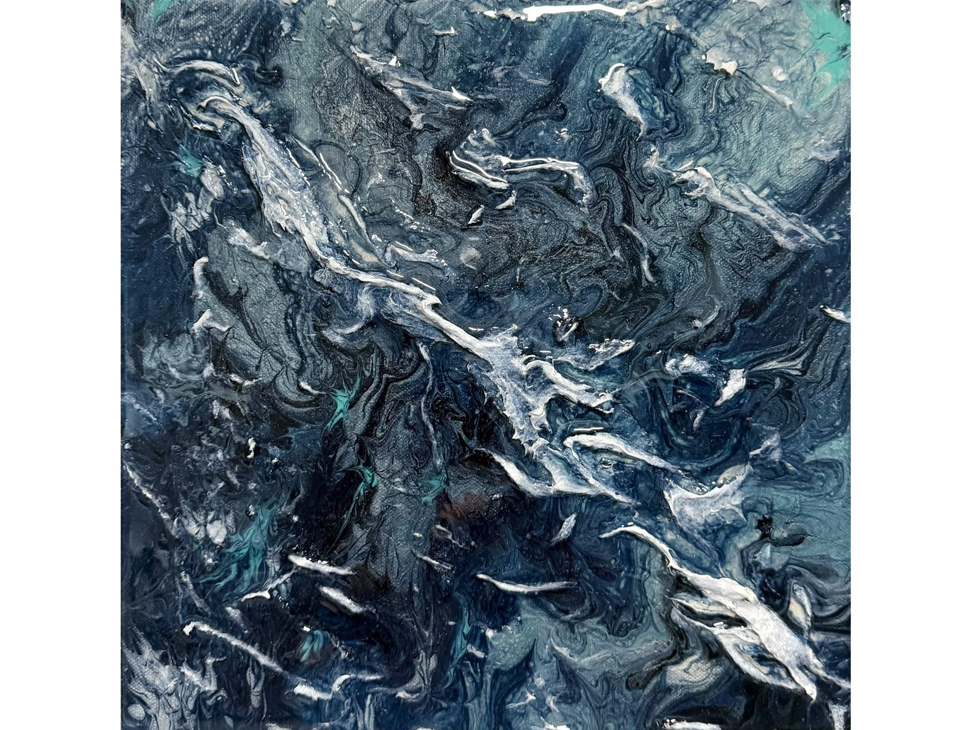 Immersed Series V14 mixed-media artwork by Samantha Paris Estes
