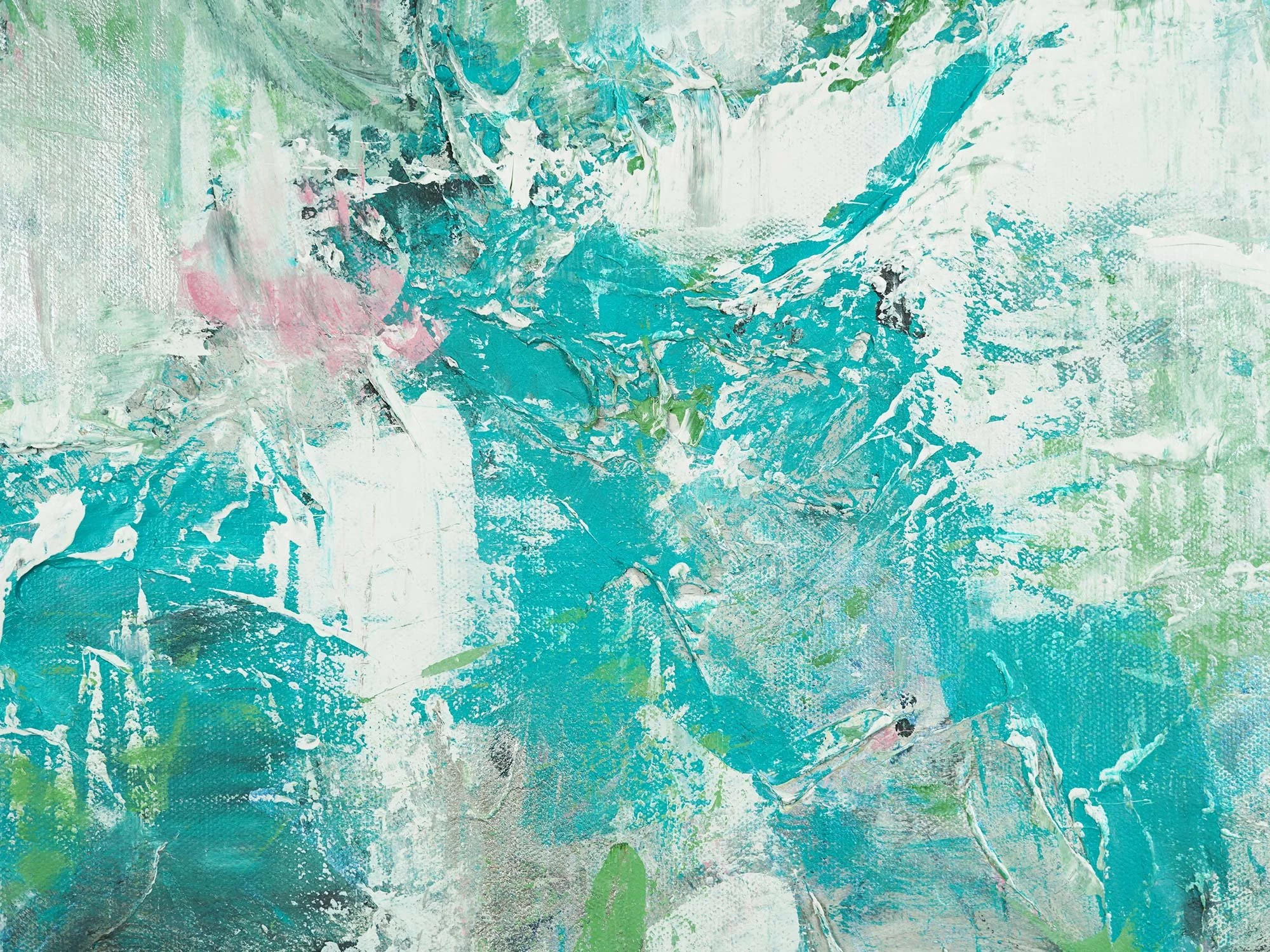 Close-up detail of texture in Happiness by Samantha Paris Estes.