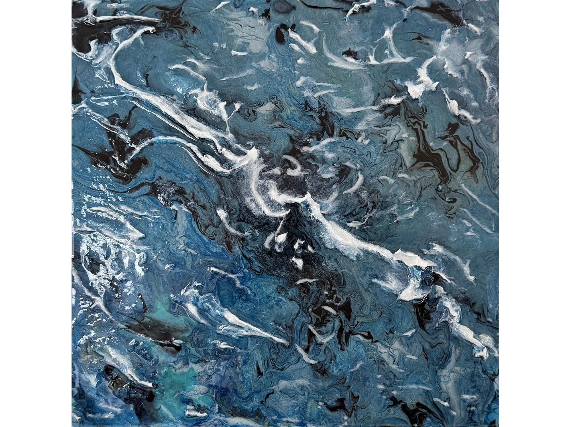 Immersed Series V12 mixed-media artwork by Samantha Paris Estes