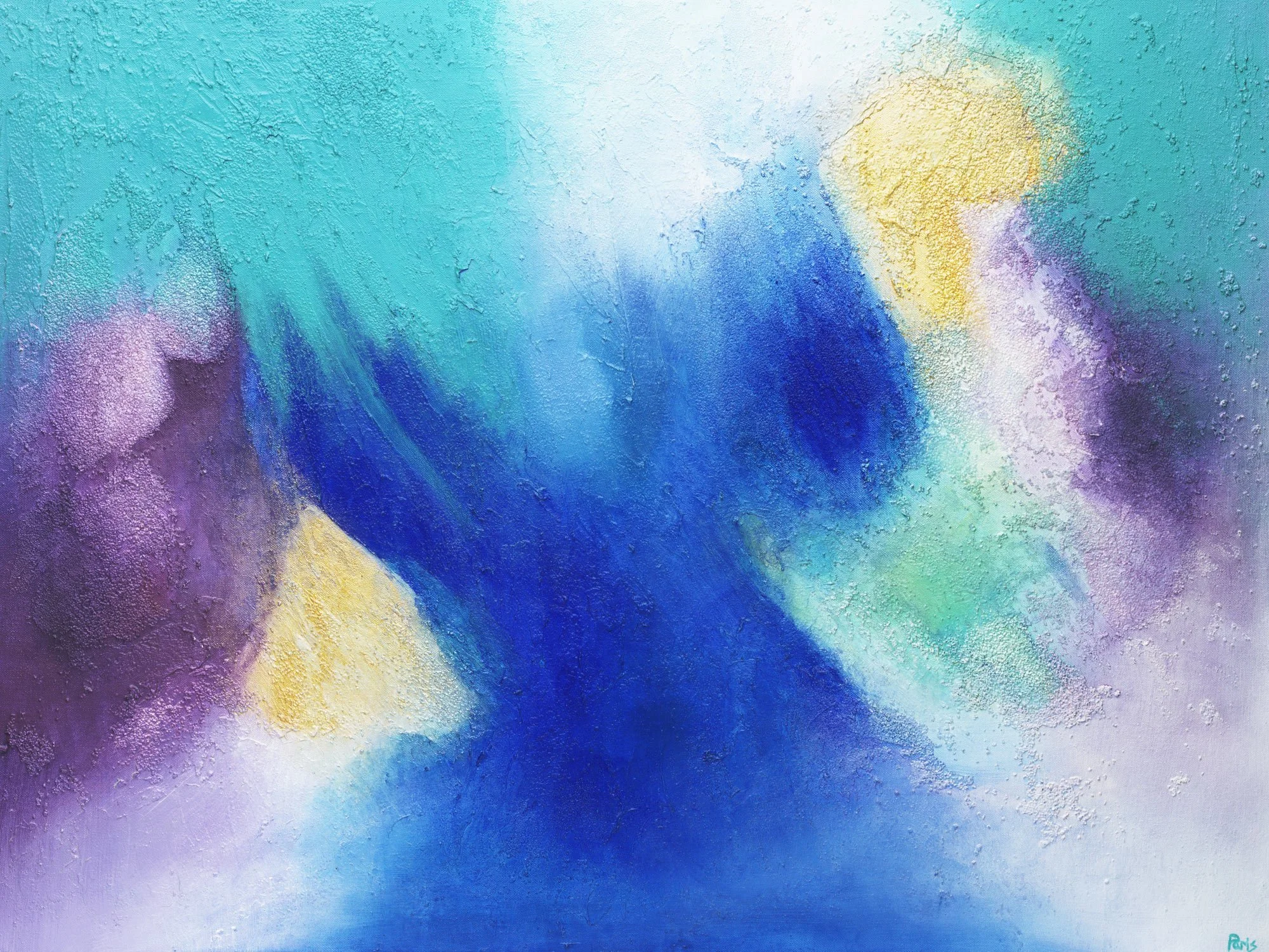 Universe, acrylic on canvas artwork by Samantha Paris Estes.