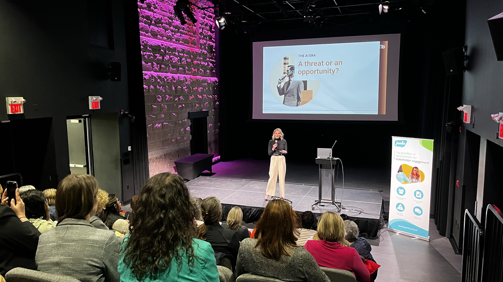 Rebecca Bultsma speaking or facilitating a professional learning event