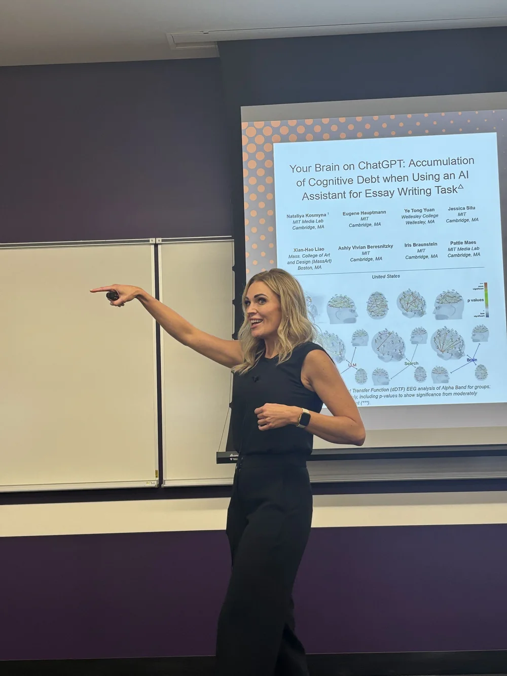 Rebecca Bultsma speaking or facilitating a professional learning event