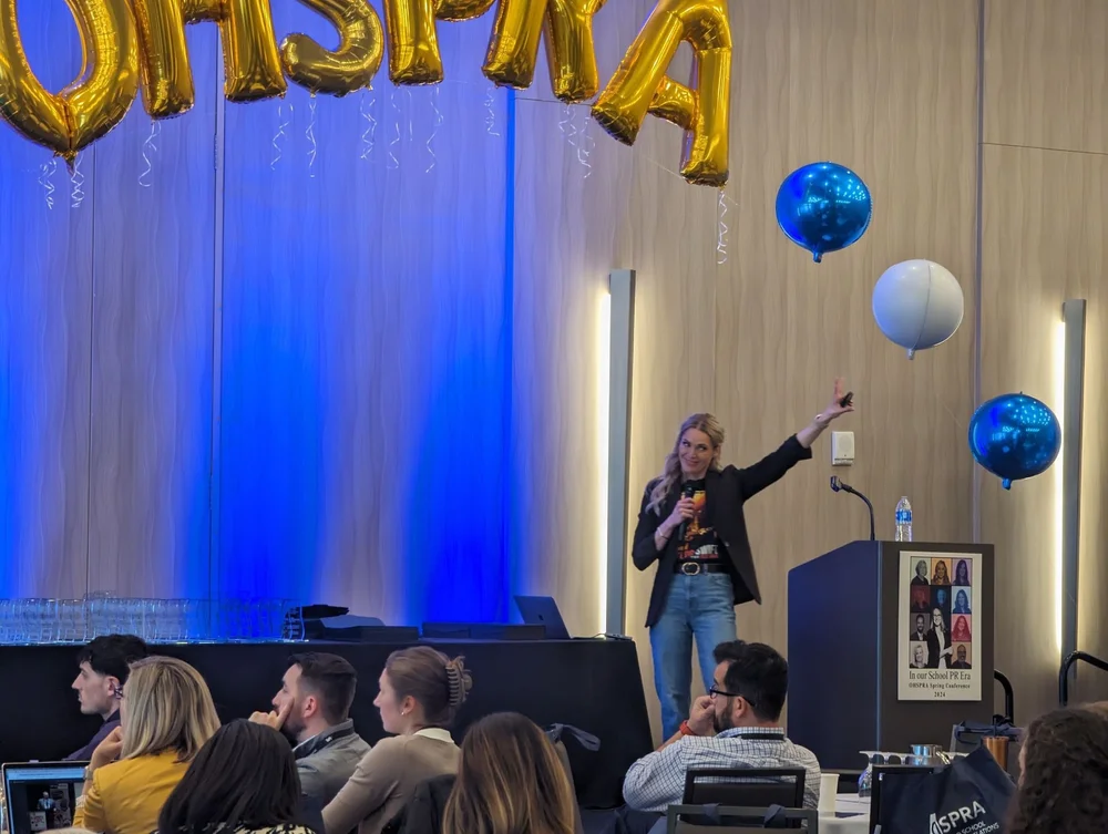 Rebecca Bultsma speaking or facilitating a professional learning event
