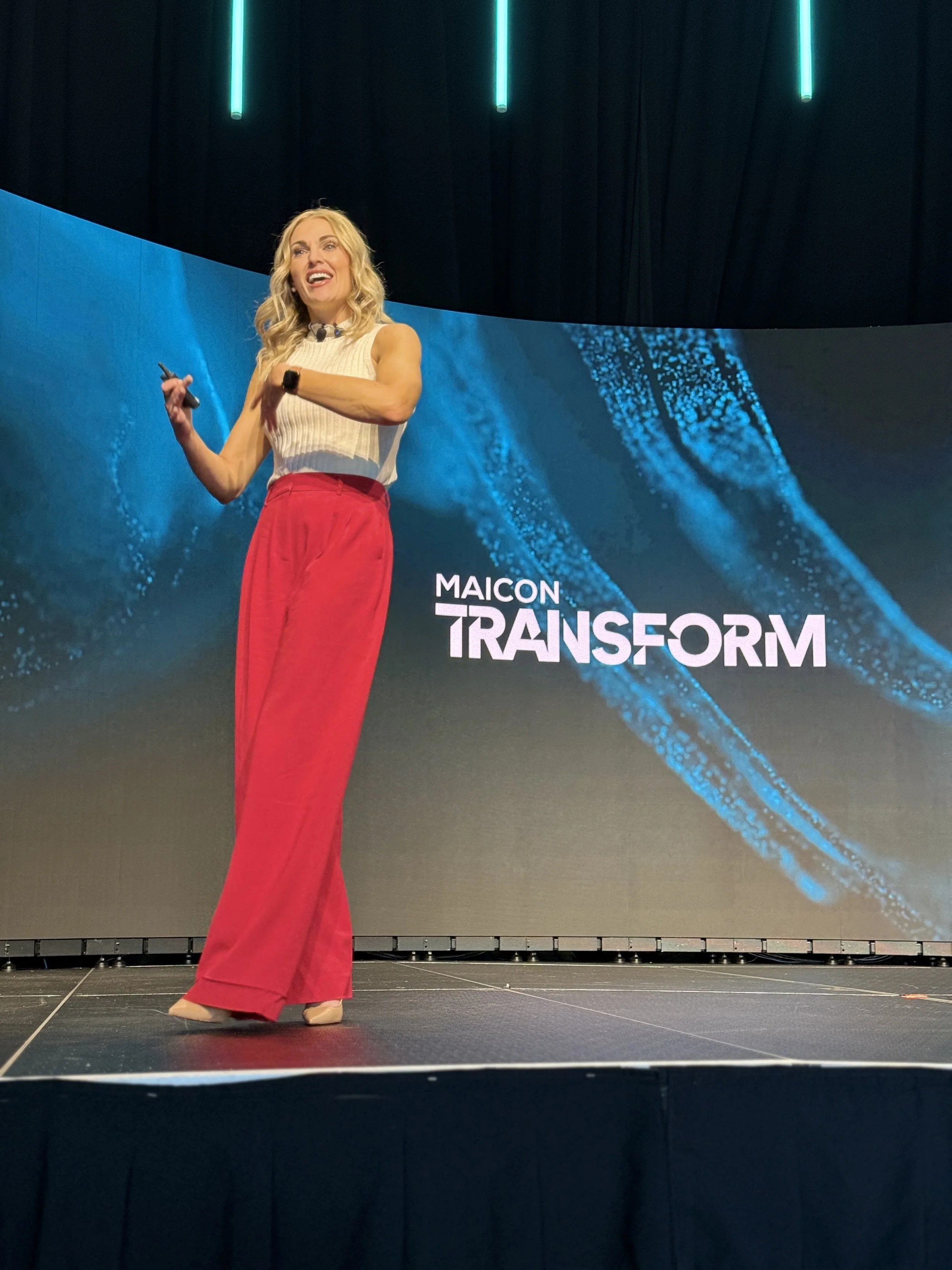 Rebecca Bultsma presenting at MAICON