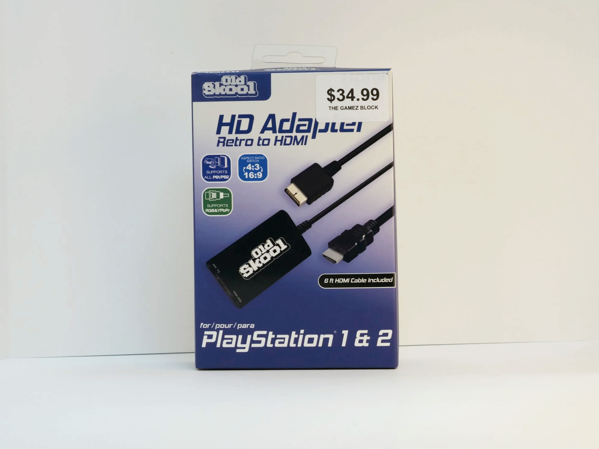 Old Skool HD Adapter for PlayStation 1 & 2 - NIB