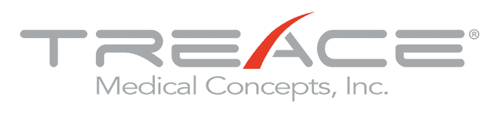 The image displays the logo of Treace Medical Concepts, Inc., with the company name and a stylized red checkmark.
