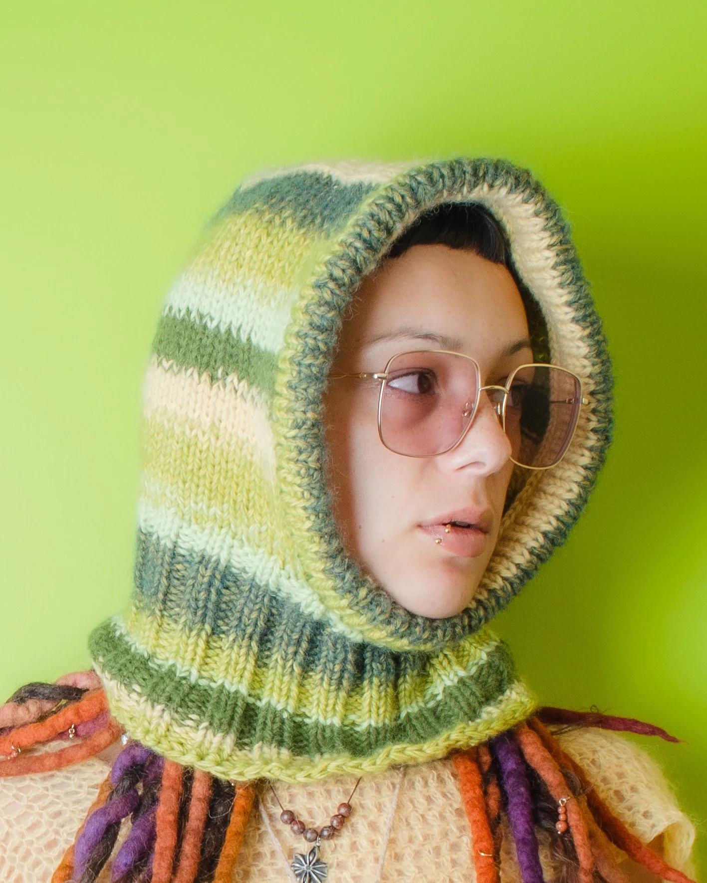 Hand knit balaclava 1