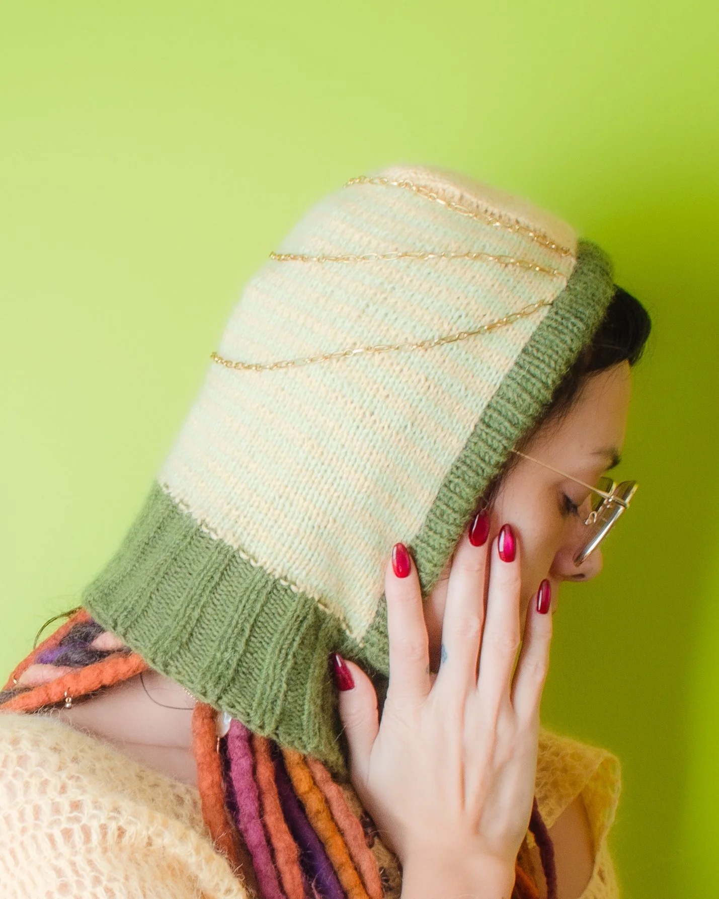 Hand knit balaclava 3