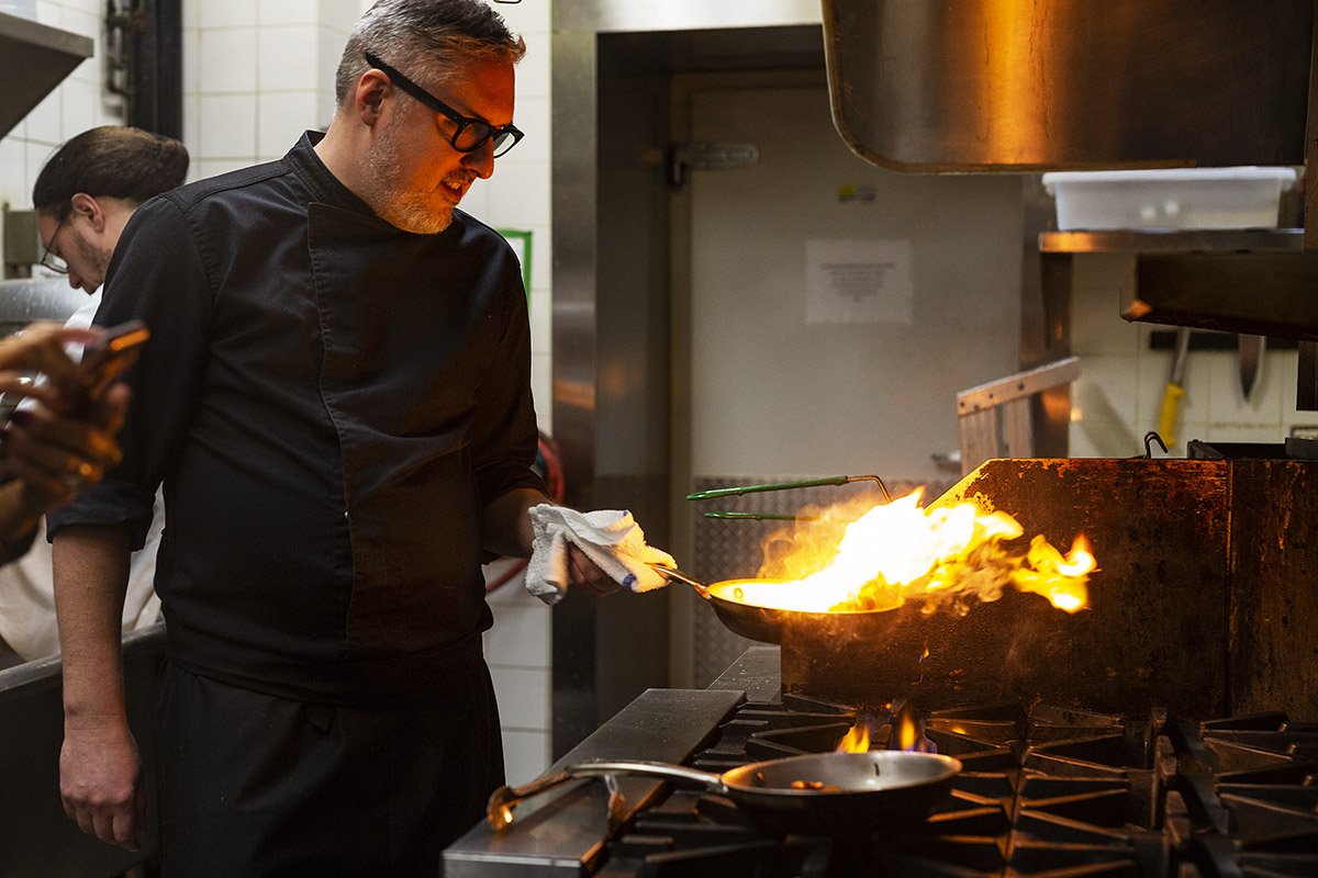 Chef Jean-Francois in the kitchen at L'Express in Montreal | Devour by Lidija