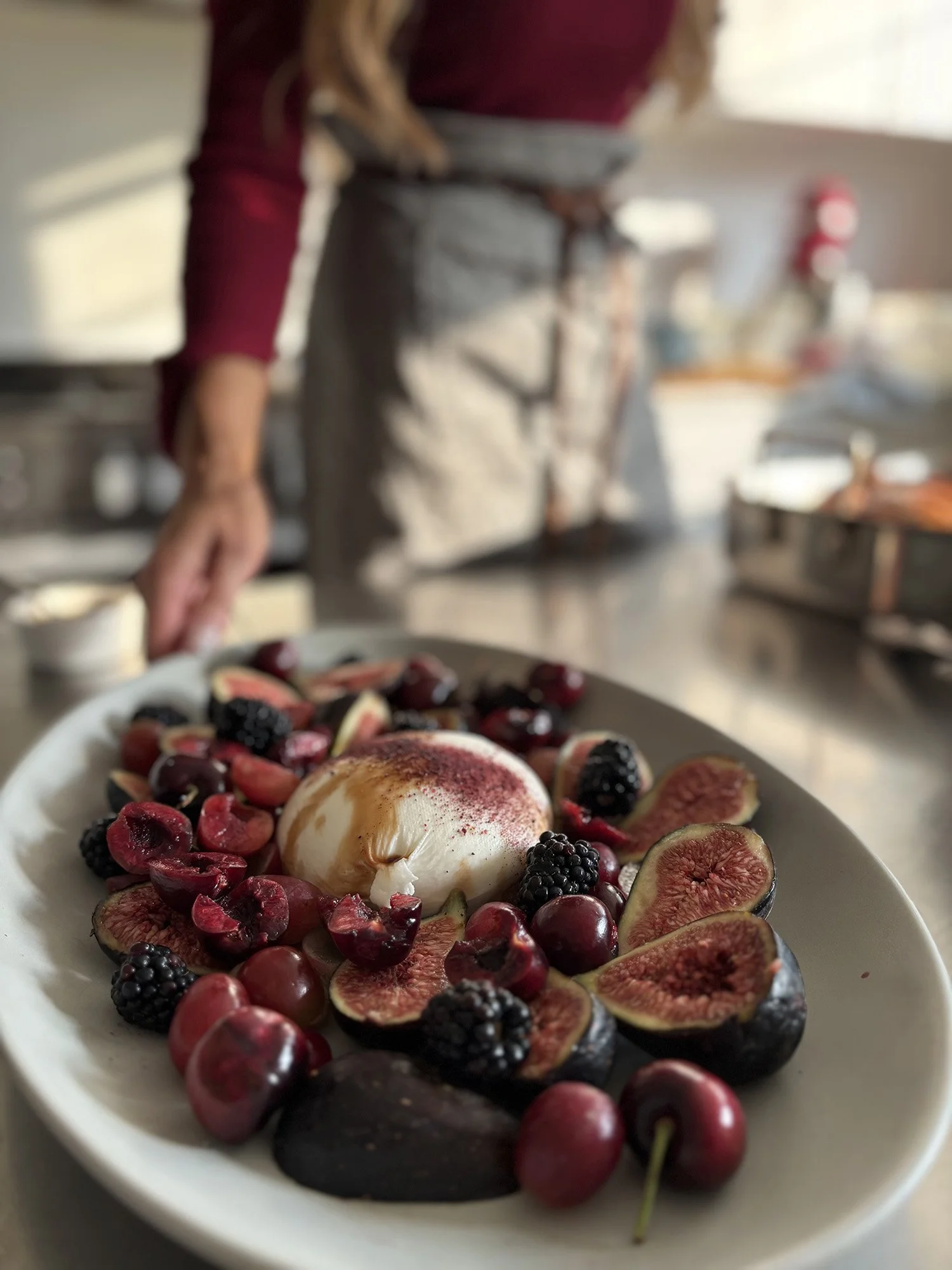 Burrata Bowl with Sumac & Pomegranate Glaze | Devour by Lidija