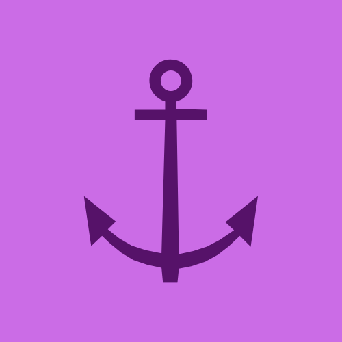 Dark purple anchor symbol on a light purple background.
