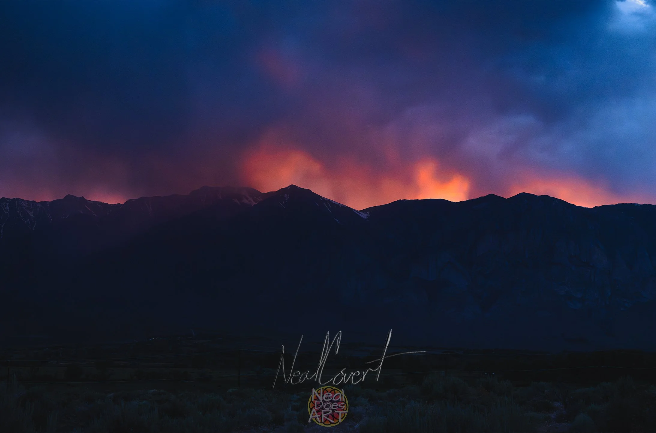 Fire on the Mountain Sunset