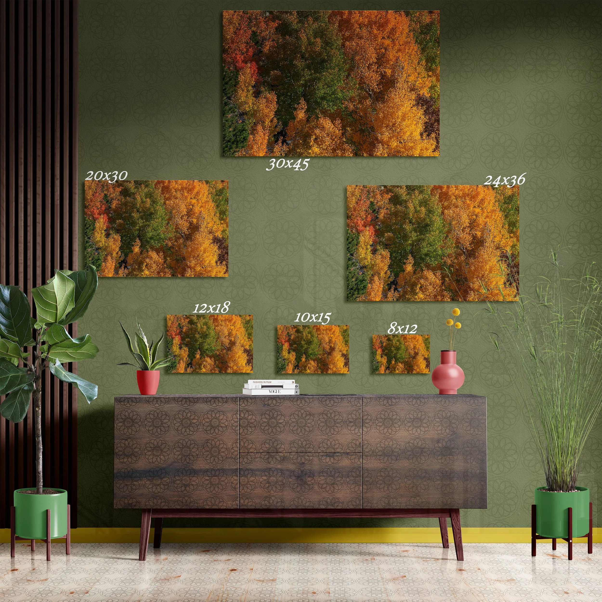 Aspen Wall of Fall - Fine Art Print