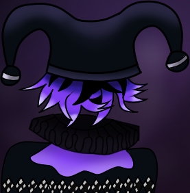Colorful background with the text 'Let's Party' at the top. The main focus is a cartoon-like teddy bear face with large blue eyes, black eyebrows, and a black nose, wearing a black collar with a yellow letter 'T'. The bear is depicted upside down at the center of the image. The bottom of the image has a black and white checkerboard pattern.