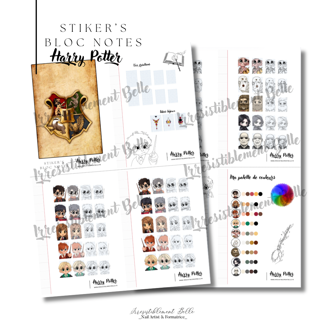Stickers Bloc Notes Harry Potter