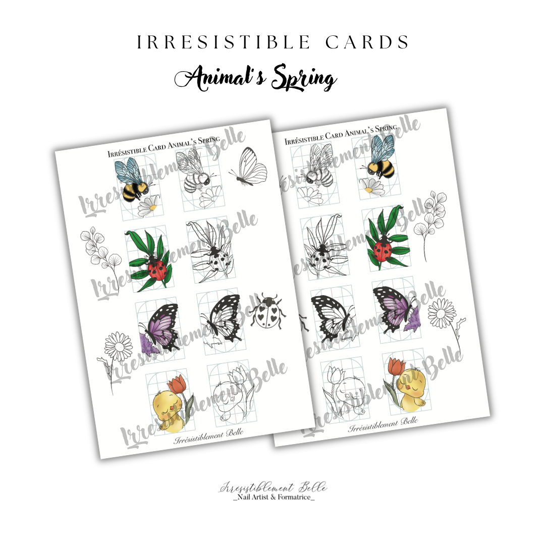 Irrésistible Card _ Animals Spring