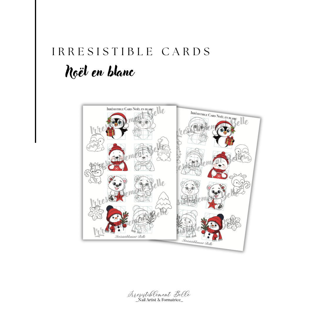 Irrésistible Card _ Noël en blanc
