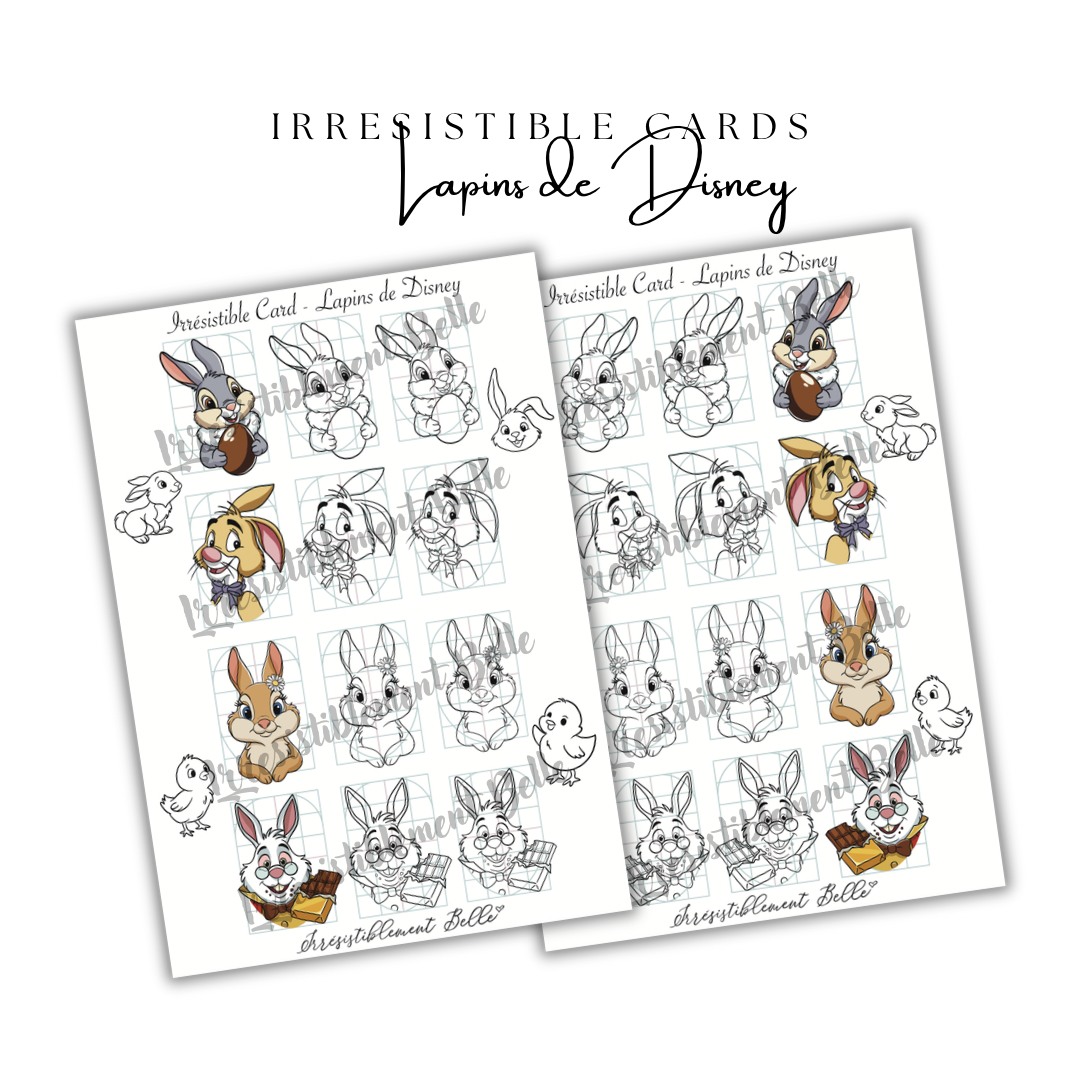 Irrésistible Card - Lapins de Disney
