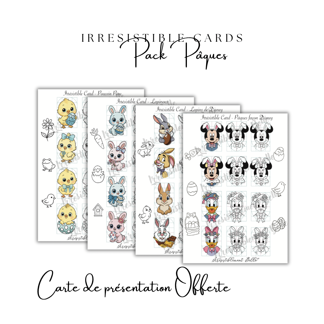 Irrésistible Card - Pack Pâques