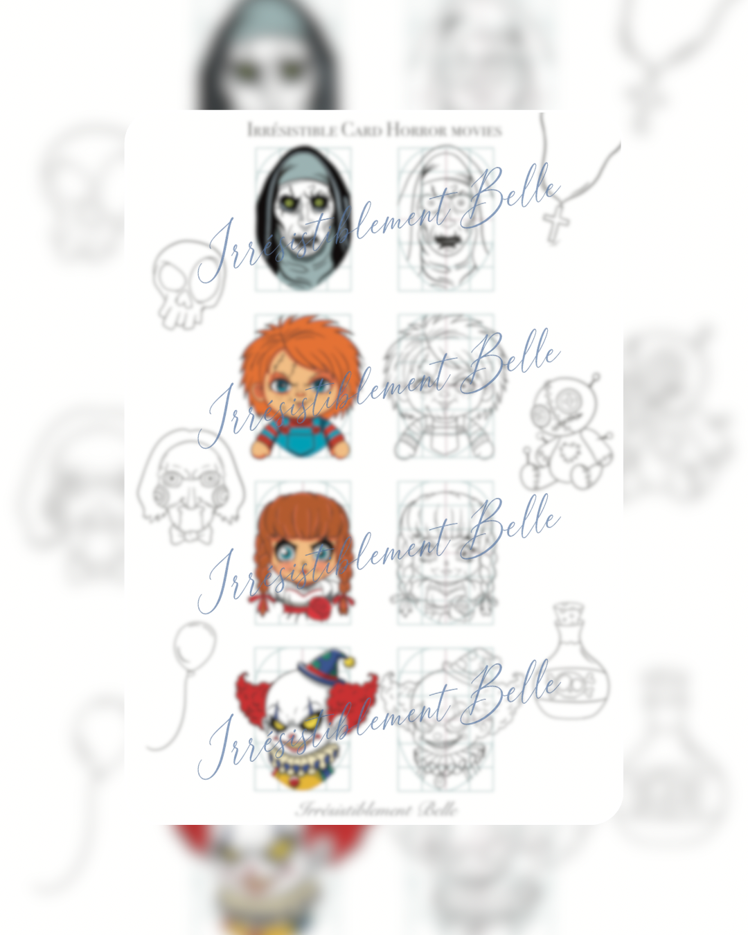 Irrésistible Cards _ Horror Movies