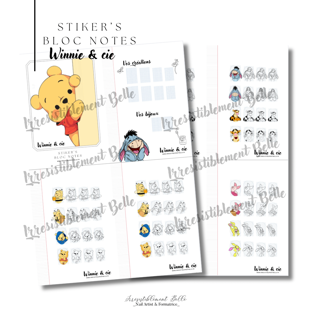 Stickers Bloc Notes Winnie