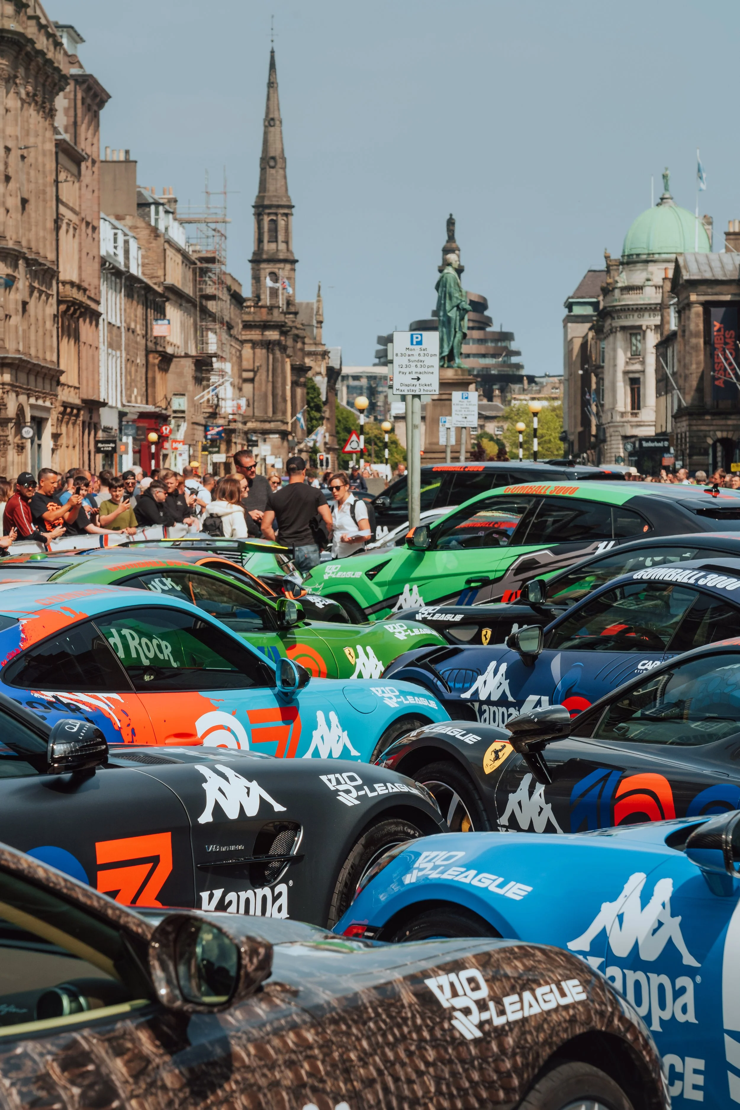 Gumball Grid on George Street, Edinburgh