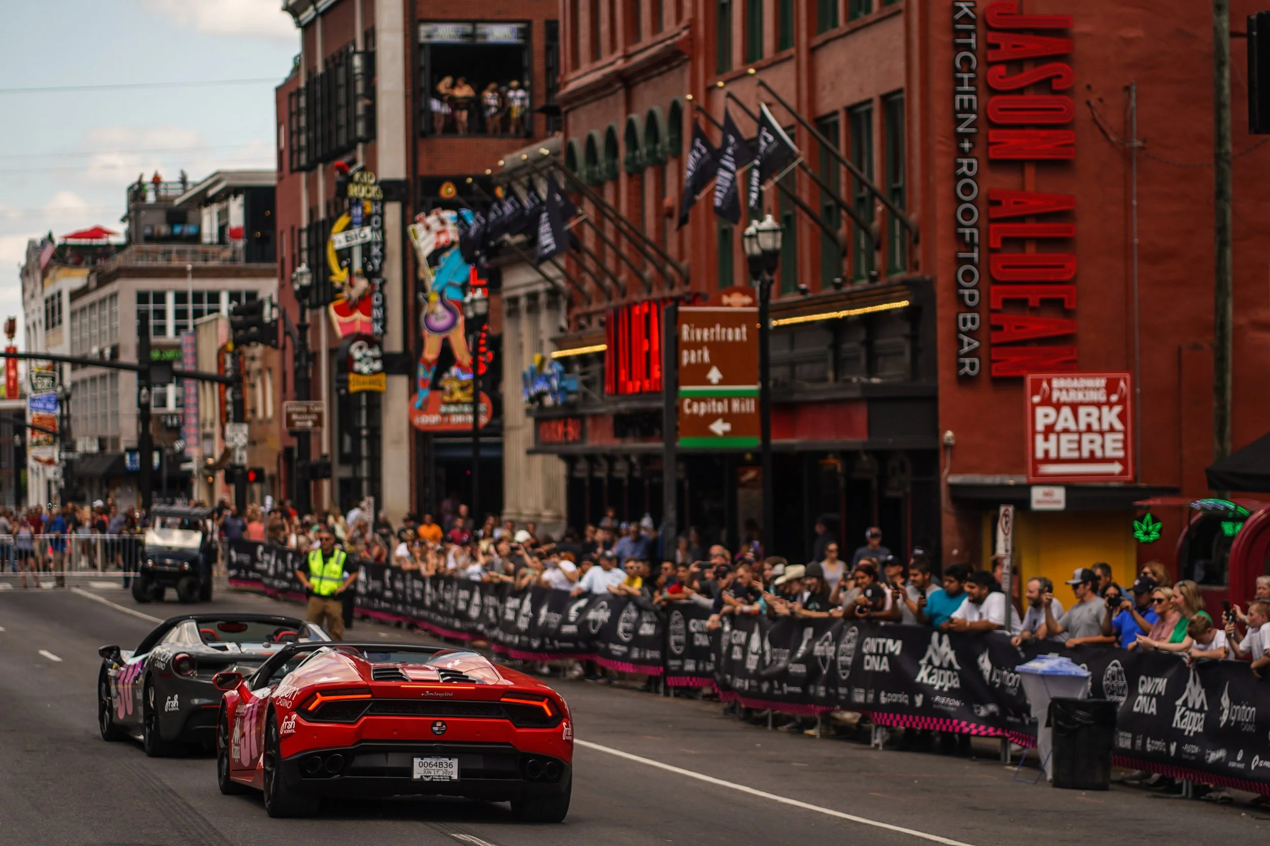 Car arrivals public event in Nashville