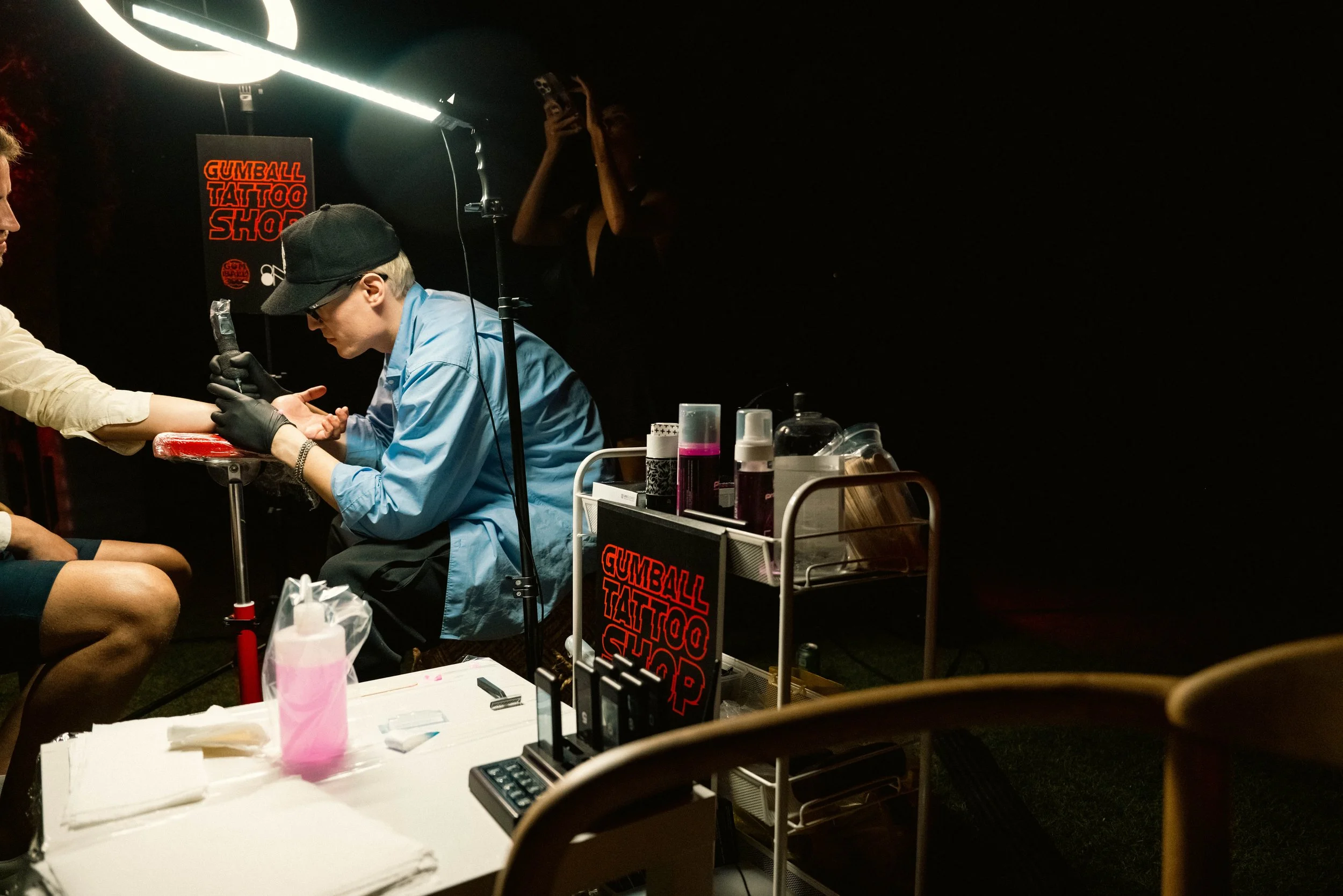 'Gumball Tattoo Shop' providing free tattoos all night