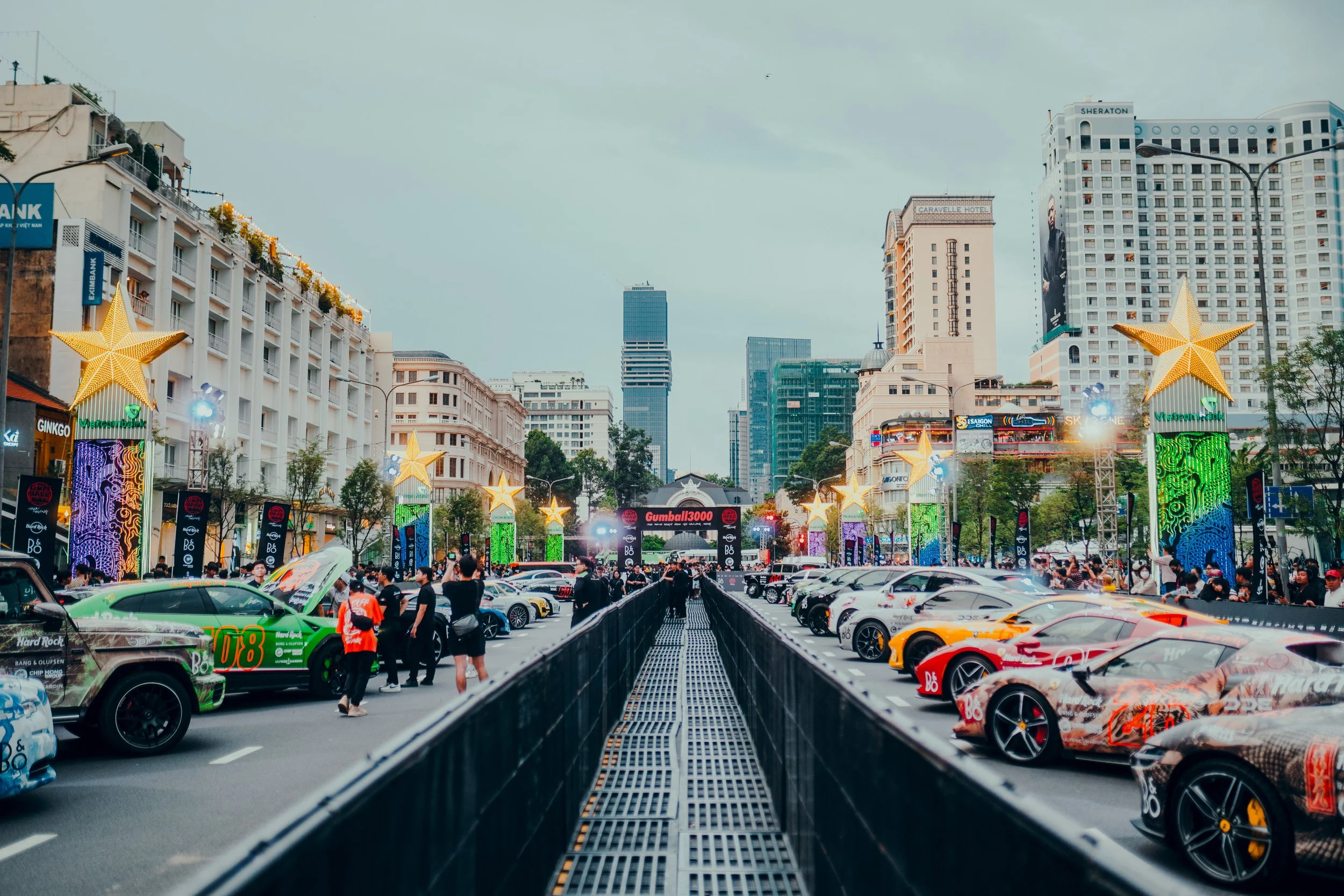 Gumball Display Grid on Walking Street, Ho Chi Minh City