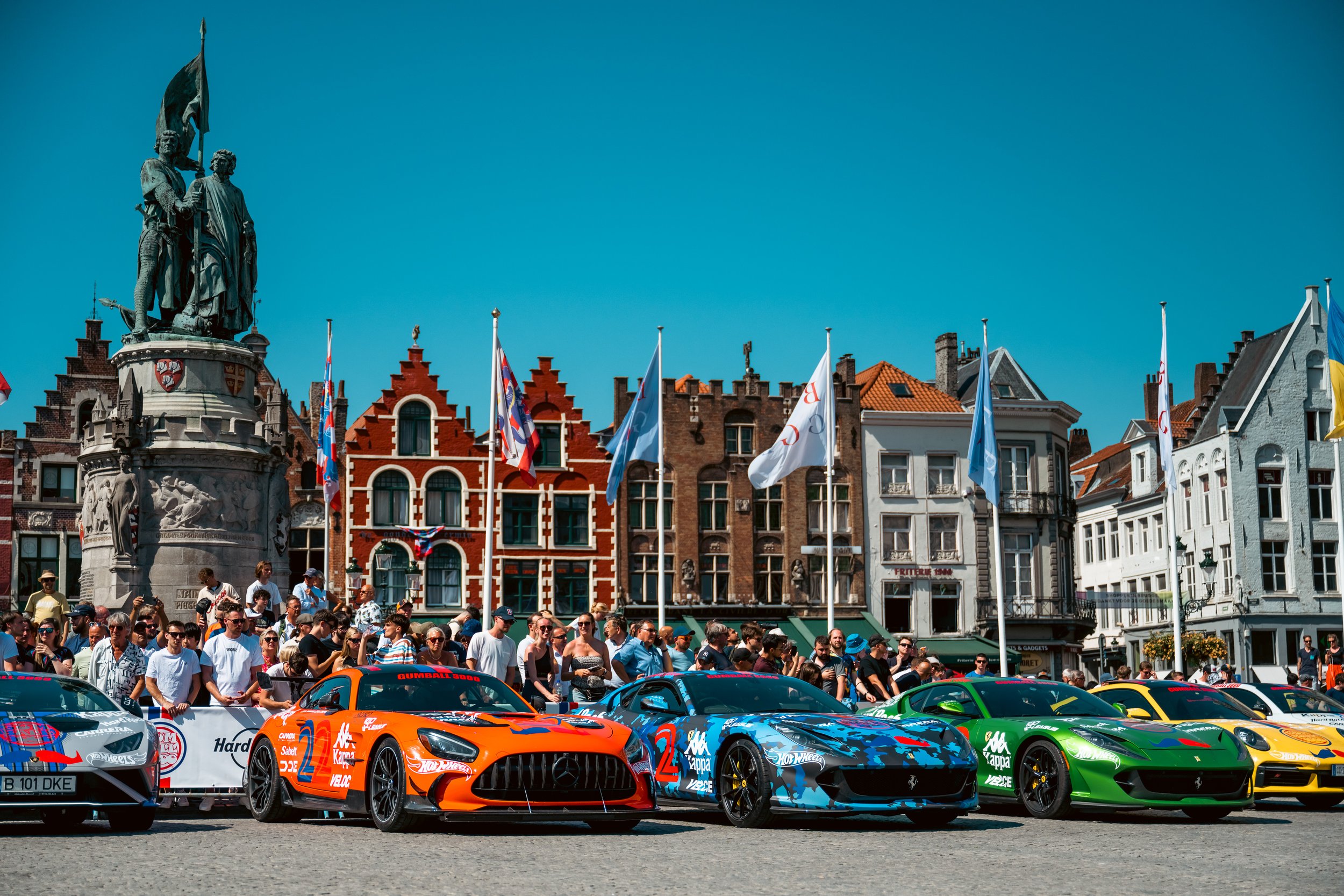 Car Display in Market Square, Bruges