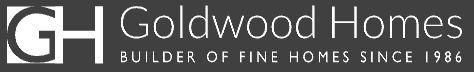 Goldwood Homes logo with the tagline 'Builder of Fine Homes Since 1986'.