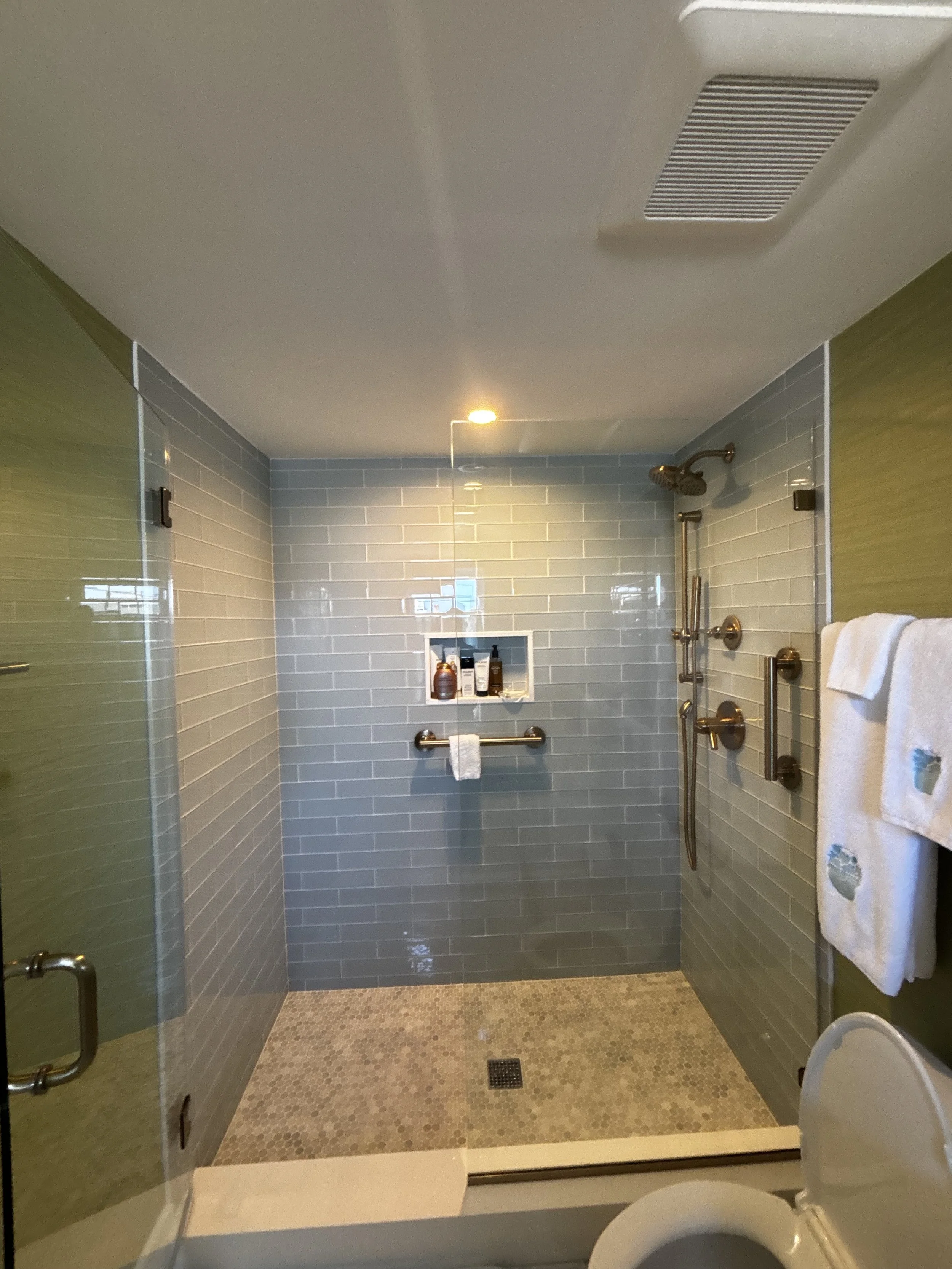 Bathroom tile installation with precision craftsmanship, waterproof systems, and premium materials for showers, floors, and custom designs.