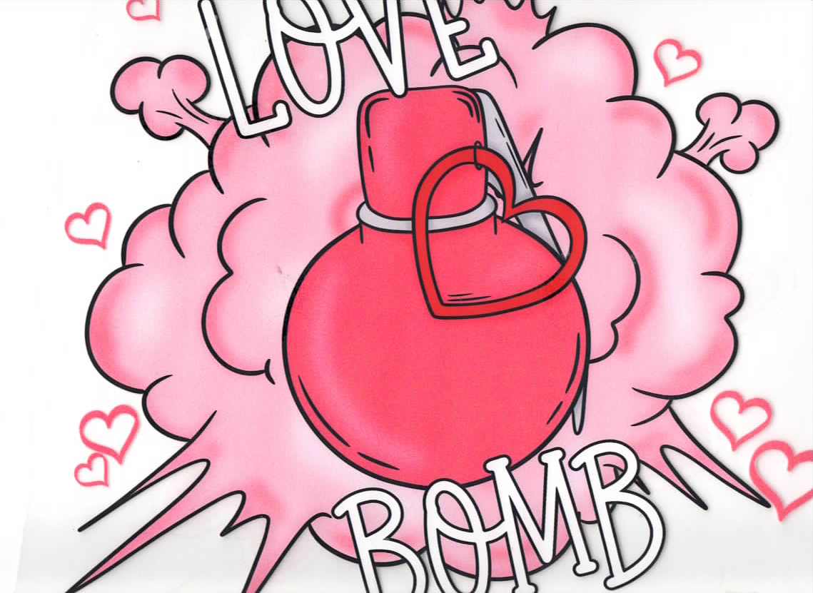 'Love Bomb' Graphic T-Shirt