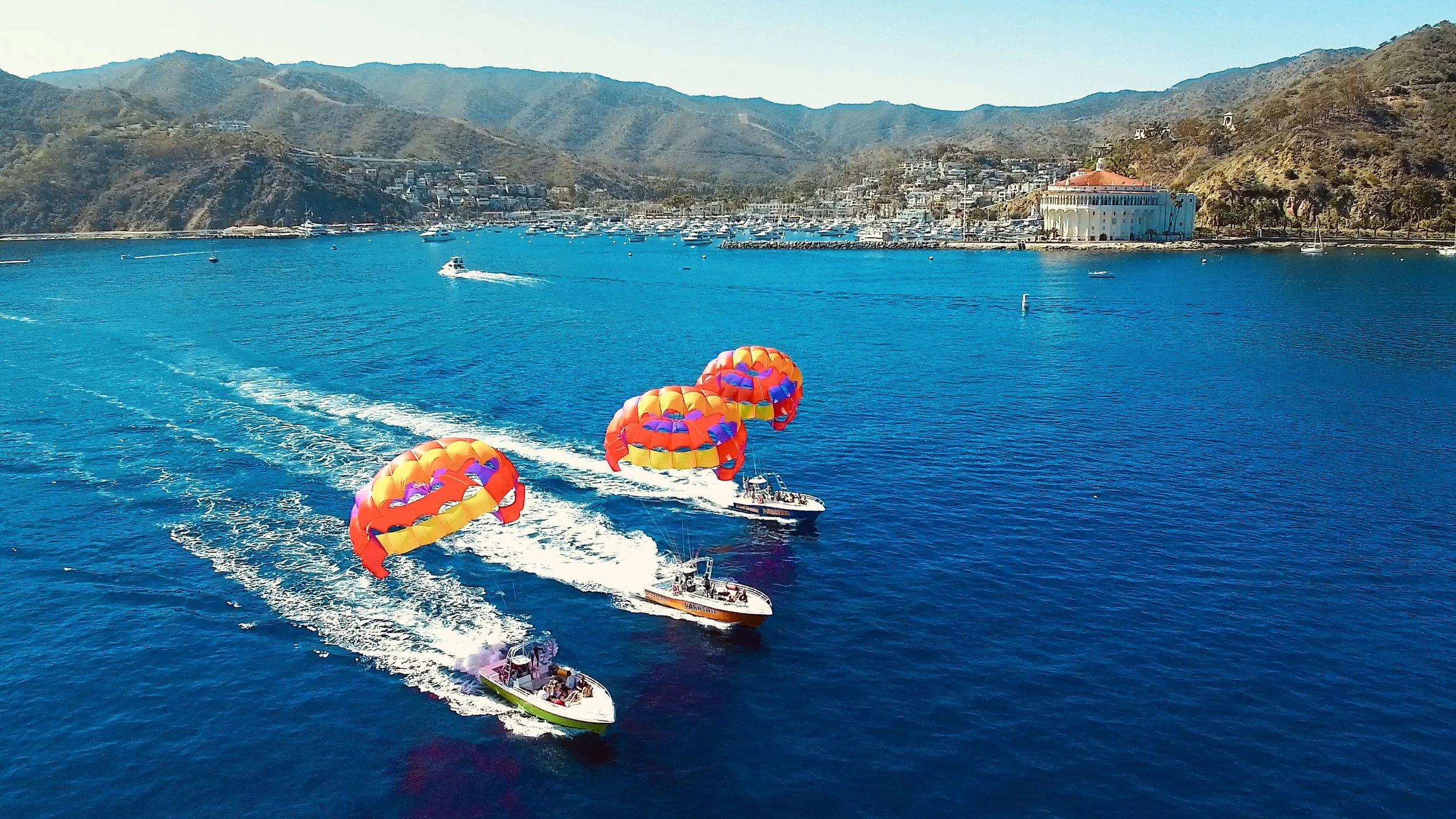 IWC parasail Island Water Charters parasailing Catalina Island