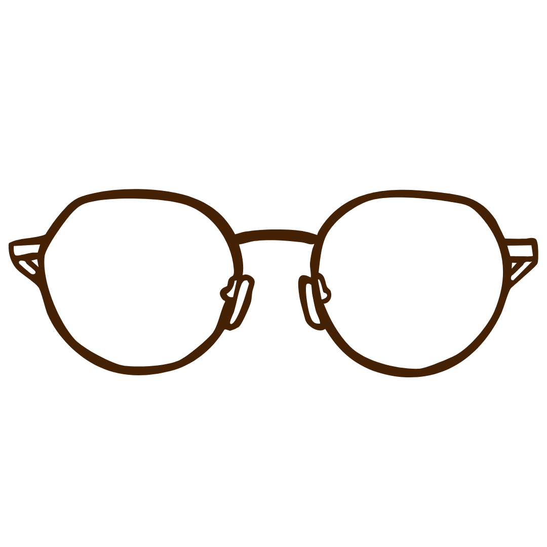brown glasses icon