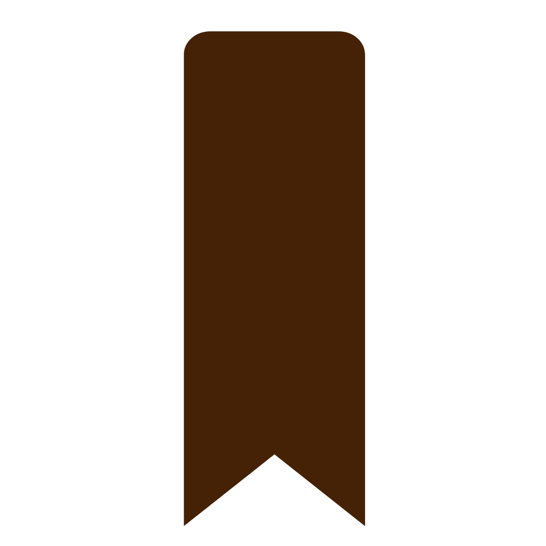 brown bookmark icon