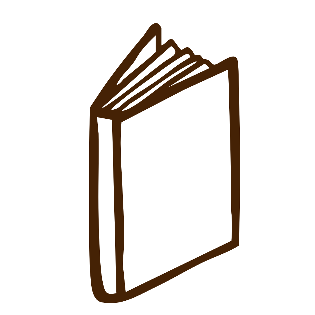 brown book outline icon